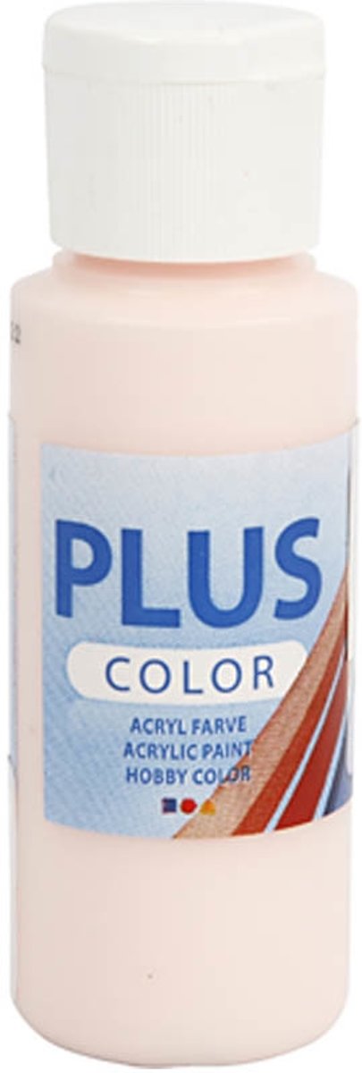 Plus Color acrylverf, pale rose, 60ml [HOB-39619]